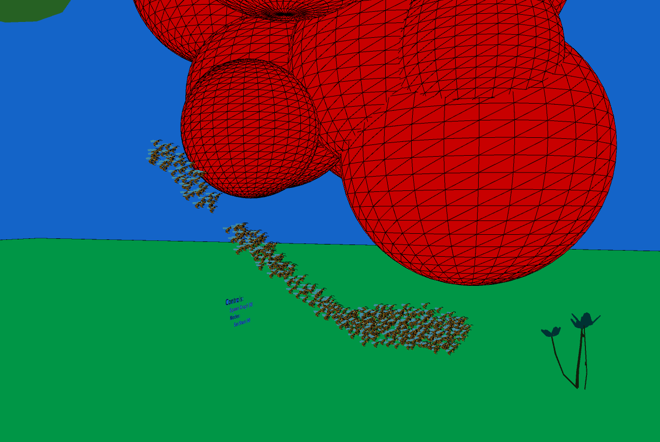Agents Avoiding Obstacle In 3D